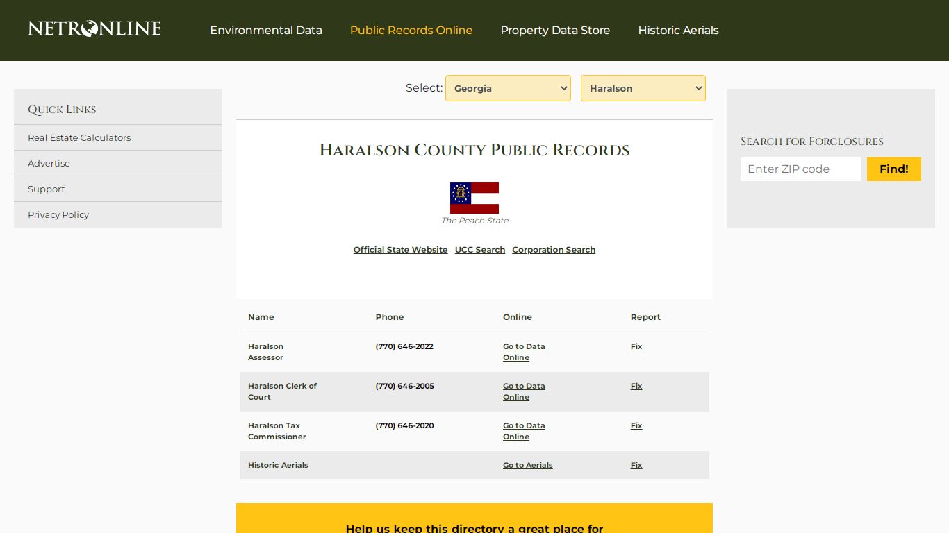 Haralson County Public Records - NETROnline.com