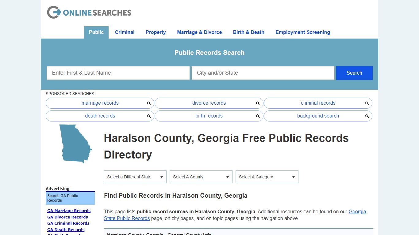 Haralson County, Georgia Public Records Directory