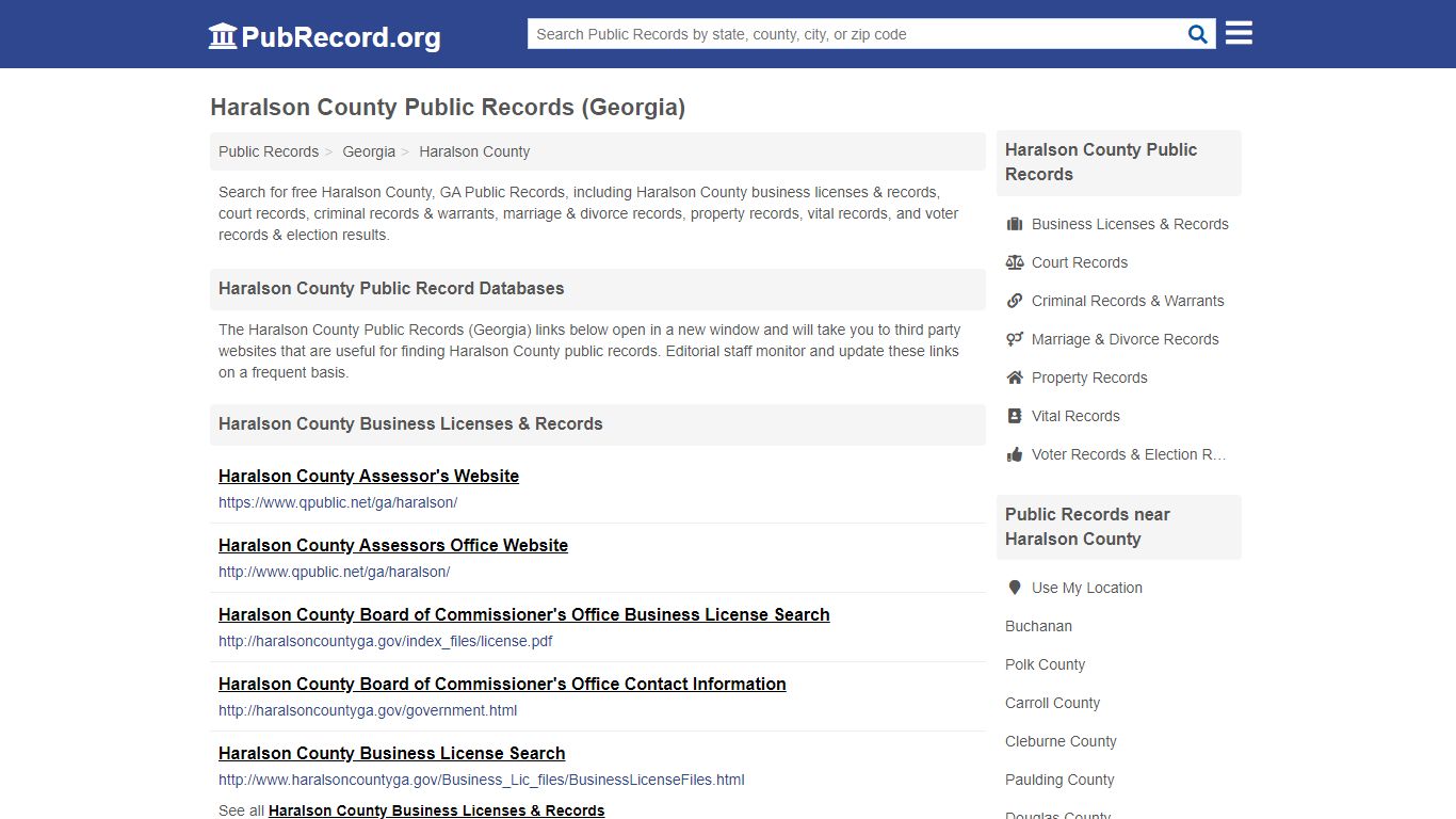 Haralson County Public Records (Georgia) - PubRecord.org