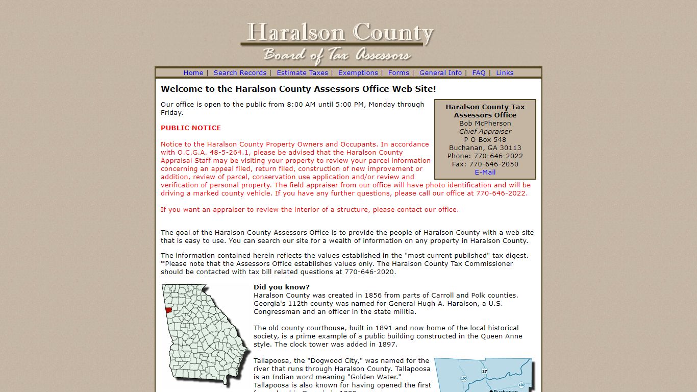 Haralson County Tax Assessor's Office - Schneider Geospatial