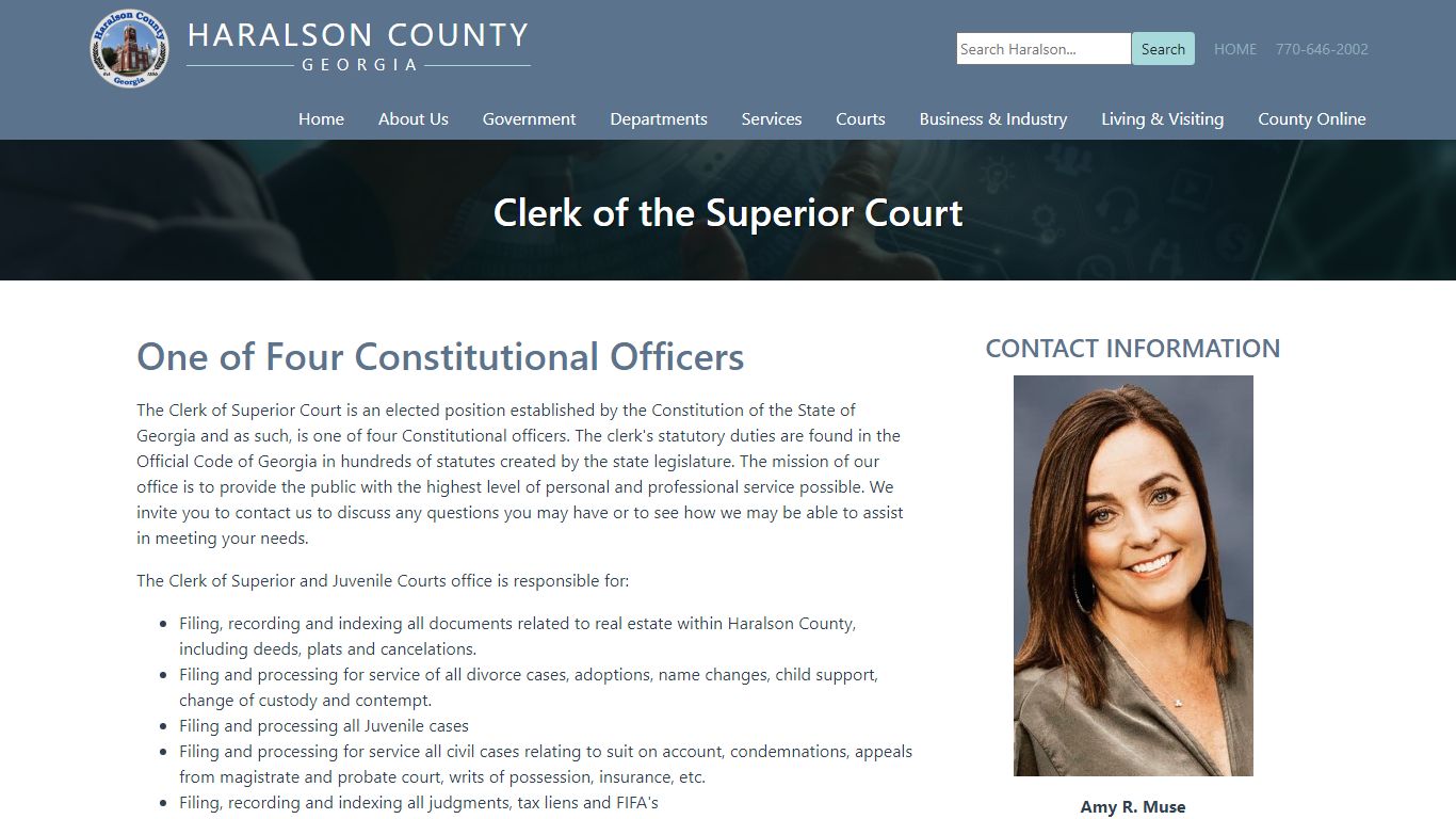Clerk of the Superior Court - Haralson County Georgia